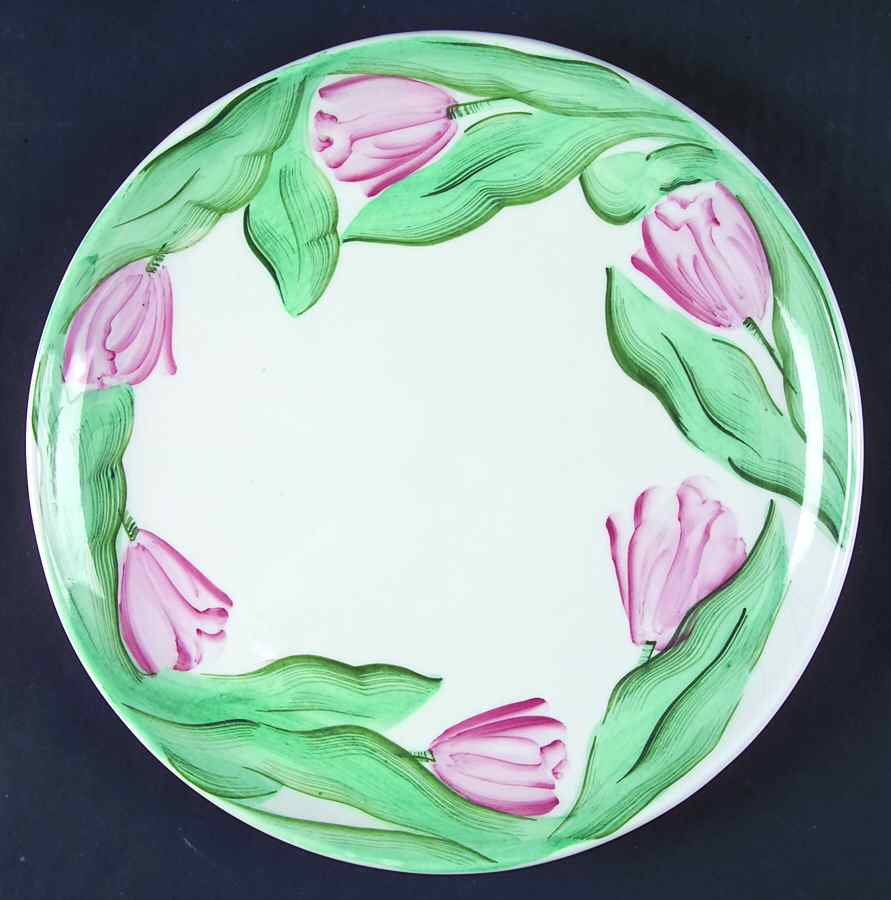 Tulipani D'Acqua Dinner Plate by Vietri (Italy)-1
