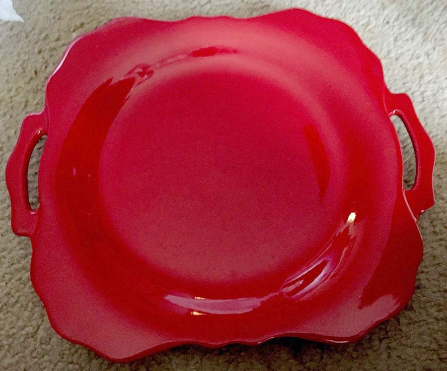 VIE1 Square Handled Cake Plate by Vietri (Italy)-1