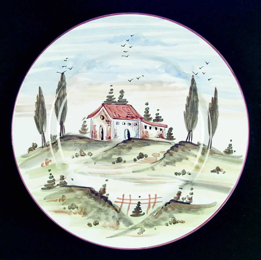 Villa Dinner Plate by Vietri (Italy)-1