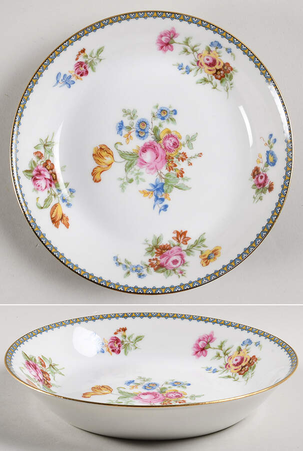 Bouquet Coupe Soup Bowl by Vignaud-1