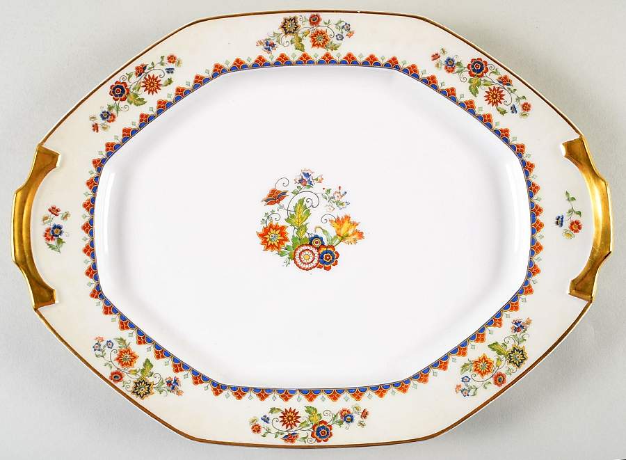 The Deauville 14" Oval Serving Platter by Vignaud-1