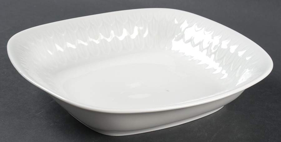 Florence (White Undecorated) 9" Square Vegetable Bowl by Vignaud-1
