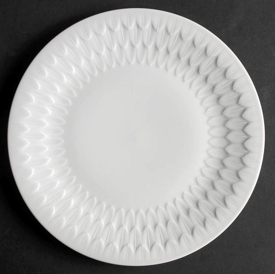 Florence (White Undecorated) Luncheon Plate by Vignaud-1