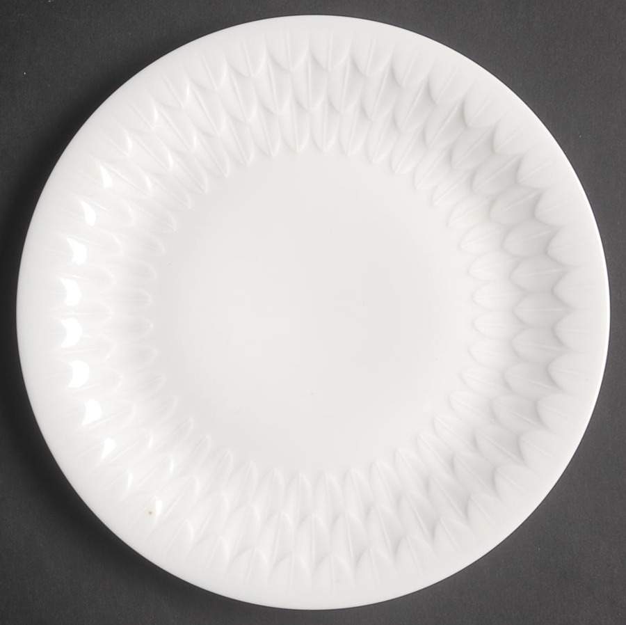 Florence (White Undecorated) Dessert/Pie Plate by Vignaud-1