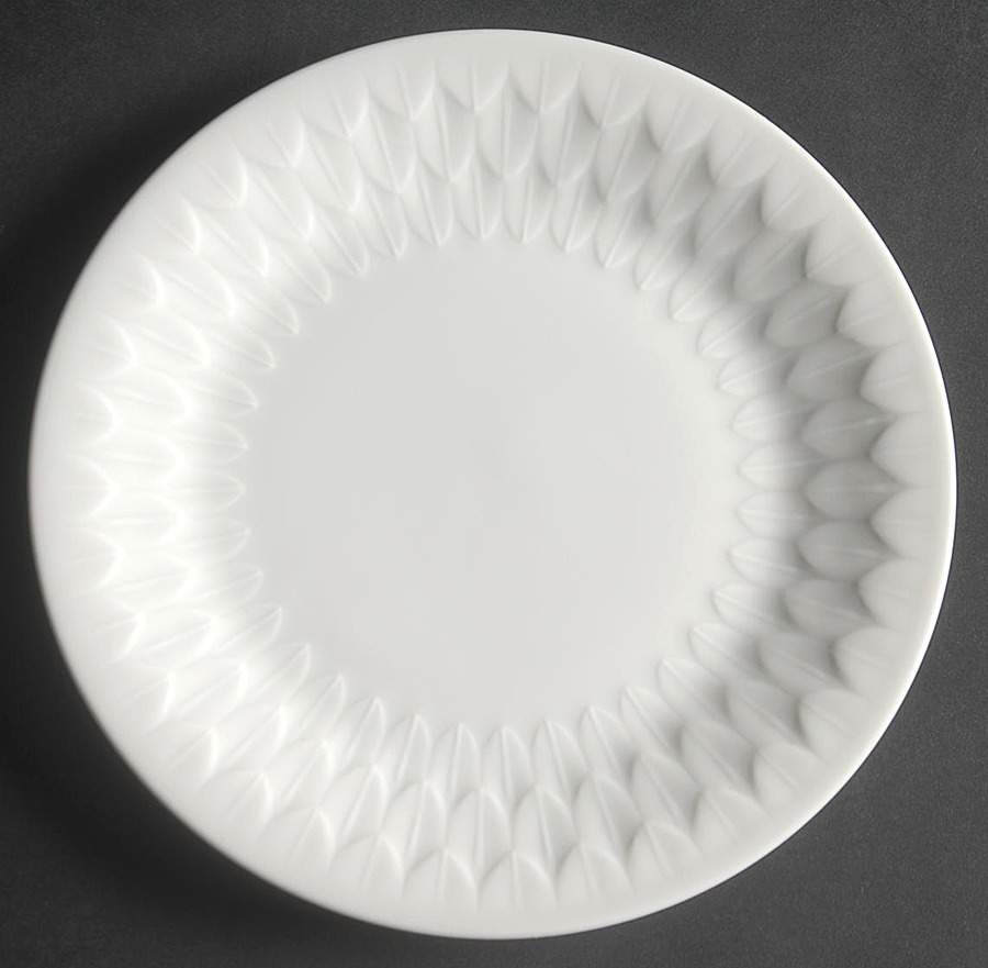 Florence (White Undecorated) Bread & Butter Plate by Vignaud-1
