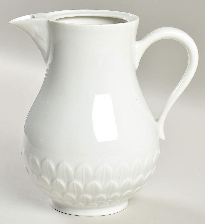 Florence (White Undecorated) Coffee Pot No Lid by Vignaud-1