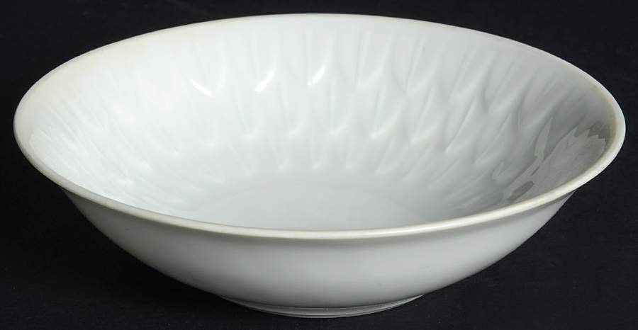 Florence (White Undecorated) Fruit/Dessert (Sauce) Bowl by Vignaud-1