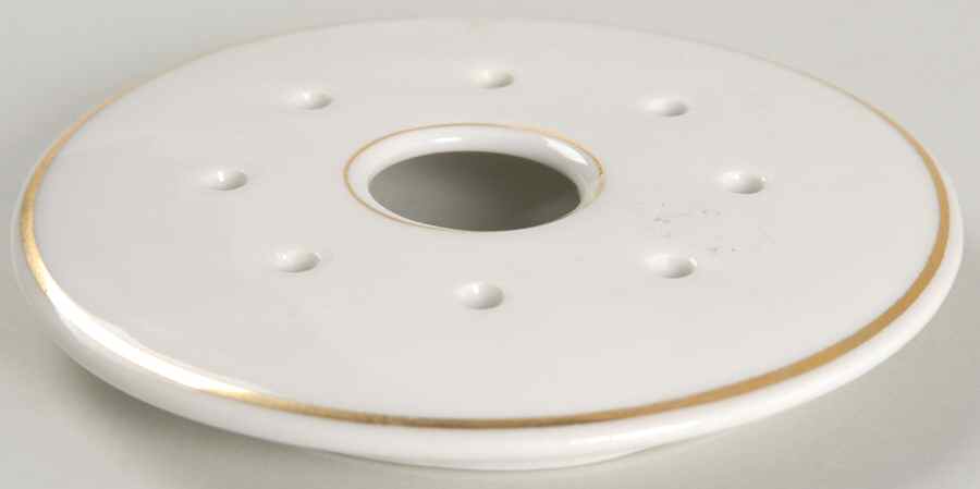 The Meuse (Rust & Yellow Flowers, Tan) Strainer for Round Butter by Vignaud-1