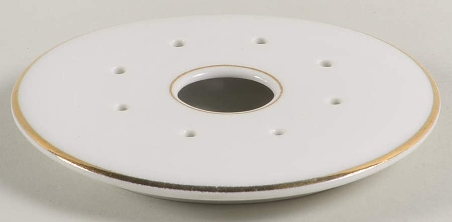 The Meuse (Red Flowers, Blue) Strainer for Round Butter by Vignaud-1