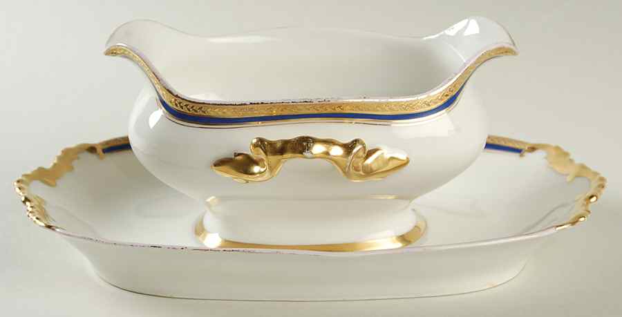 The Seville Gravy Boat with Attached Underplate by Vignaud-1