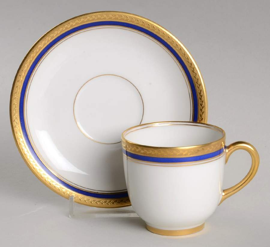 The Seville Flat Demitasse Cup & Saucer Set by Vignaud-1