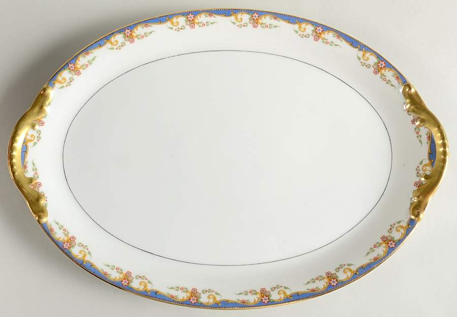 The St. Quentin 14" Oval Serving Platter by Vignaud-1