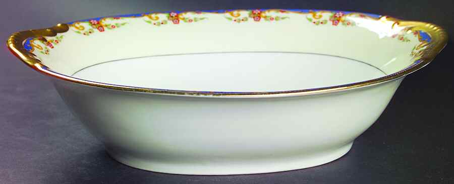 The St. Quentin 10" Oval Vegetable Bowl by Vignaud-1