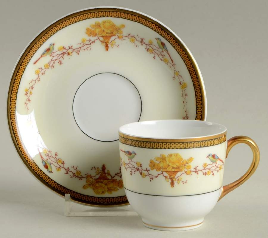 VIG2 Flat Demitasse Cup & Saucer Set by Vignaud-1