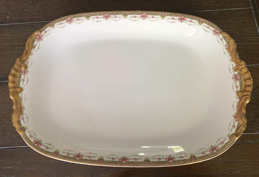 VIG23 17" Oval Serving Platter by Vignaud-1