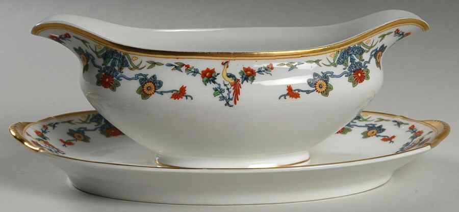 VIG25 Gravy Boat with Attached Underplate by Vignaud-1