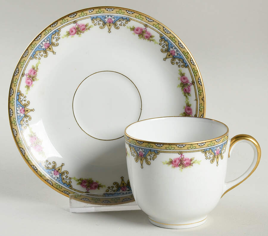 VIG3 Flat Demitasse Cup & Saucer Set by Vignaud-1