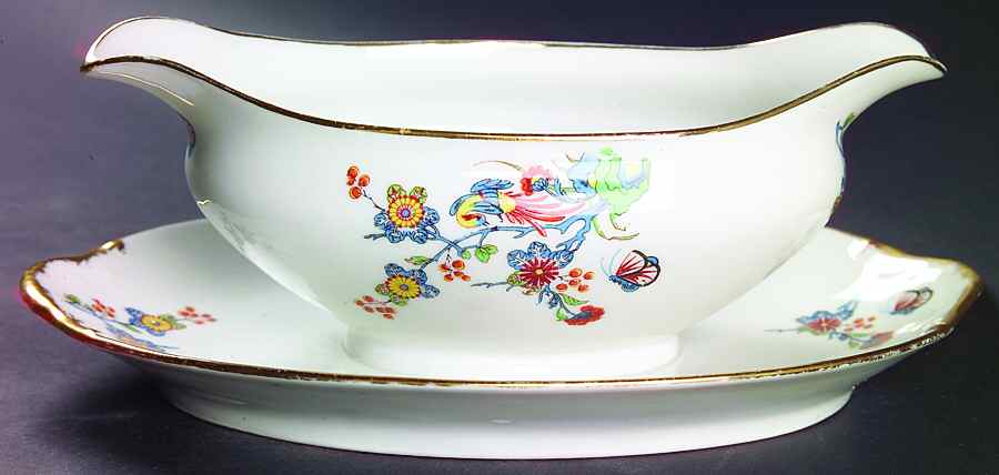 VIG41 Gravy Boat with Attached Underplate by Vignaud-1