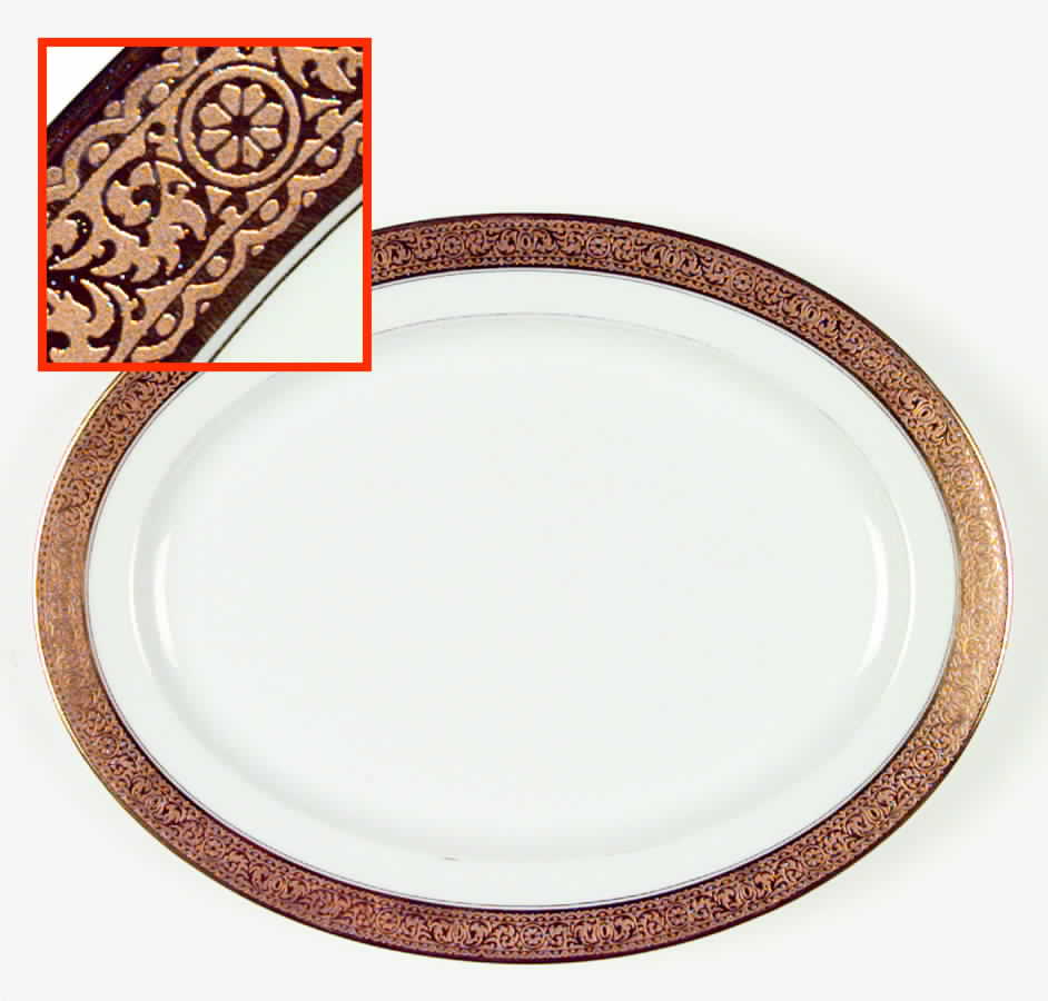 VIG50 13" Oval Serving Platter by Vignaud-1