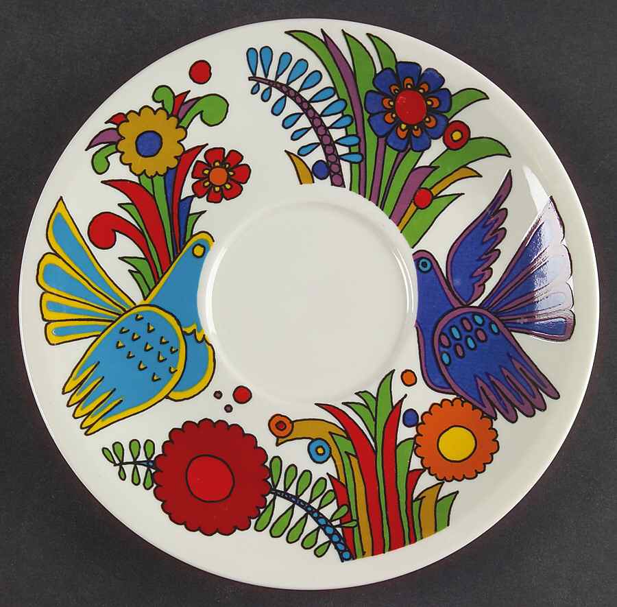 Acapulco (Older, Milano Shape) Saucer for Flat Cream Soup Bowl by Villeroy & Boch-1