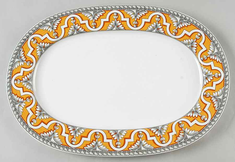 Acanthus 16" Oval Serving Platter by Villeroy & Boch-1
