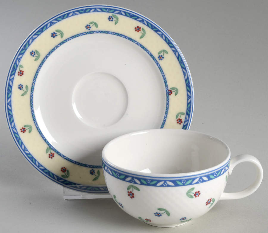 Adeline Flat Cup & Saucer Set by Villeroy & Boch-1