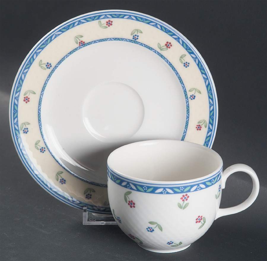 Adeline Flat Cup & Saucer Set by Villeroy & Boch-1