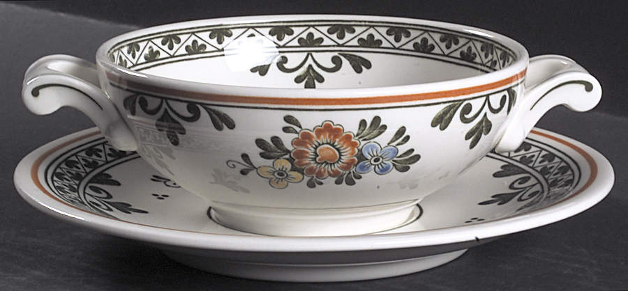 Alt Amsterdam Flat Cream Soup Bowl & Saucer Set by Villeroy & Boch-1