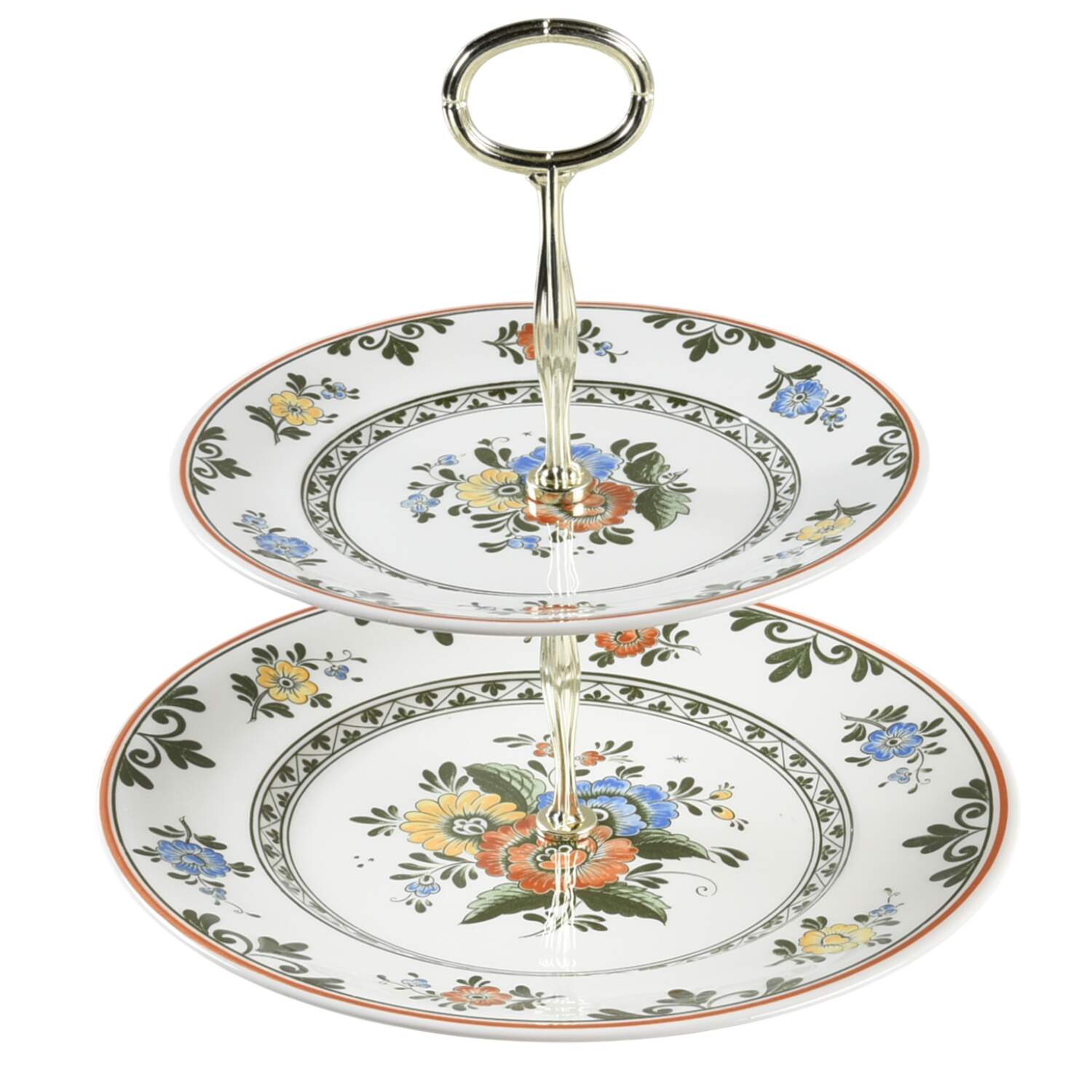 Alt Amsterdam 6 5/8"-10"  2 Tiered Serving Tray (Dp, Sp) HC by Villeroy & Boch-1