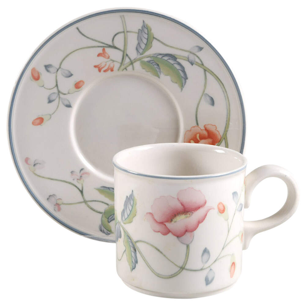 Albertina Flat Cup & Saucer Set by Villeroy & Boch-1