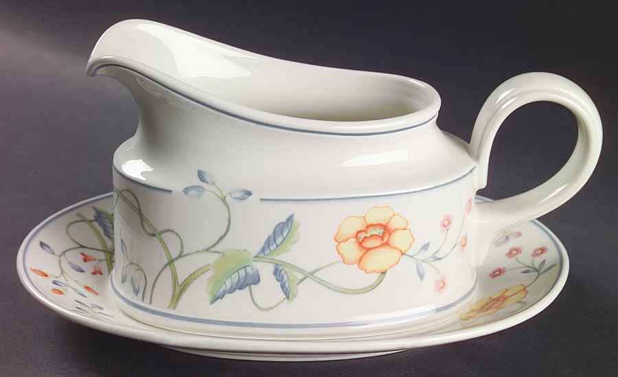 Albertina Gravy Boat & Underplate/Relish by Villeroy & Boch-1