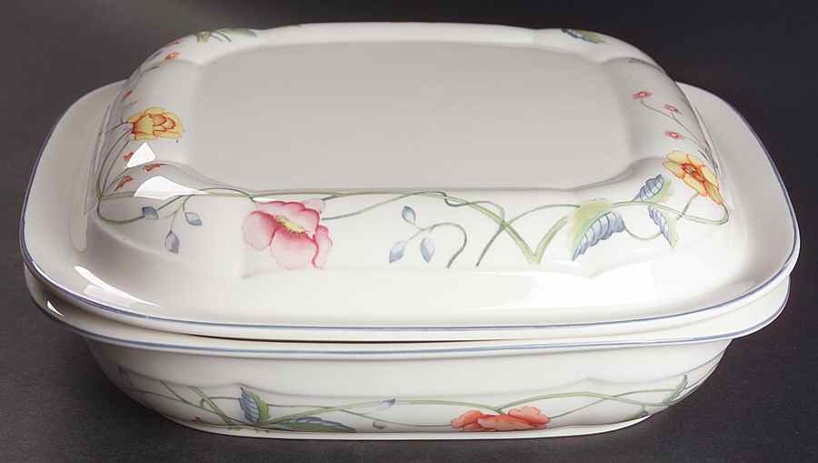 Albertina 1.5 Quart Square Microwave Baker with Lid by Villeroy & Boch-1