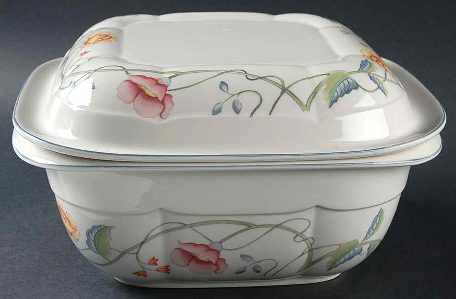 Albertina 2.5 Quart Square Microwave Baker & Lid by Villeroy & Boch-1
