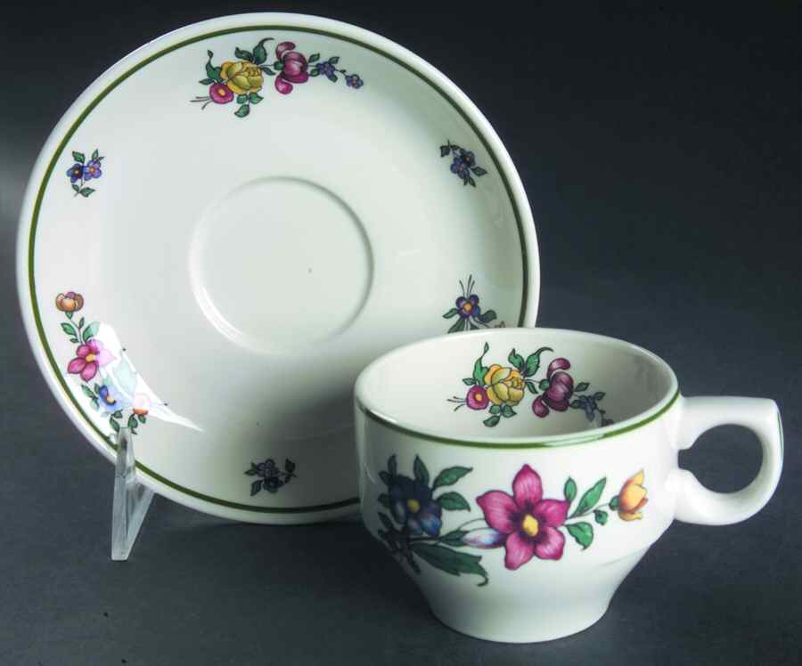 Alt Lothringen Flat Cup & Saucer Set by Villeroy & Boch-1