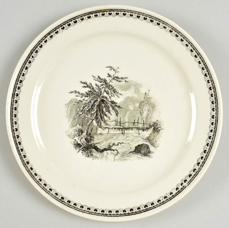 Alpina (Smooth, Black Scene) Salad Plate by Villeroy & Boch-1