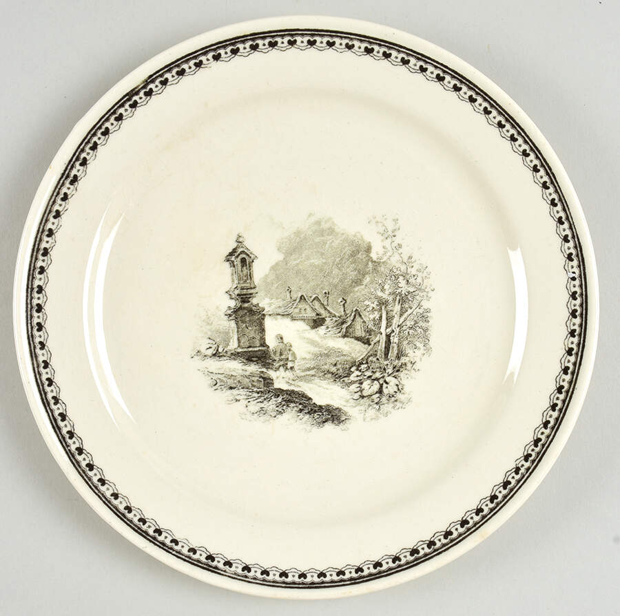 Alpina (Smooth, Black Scene) Salad Plate by Villeroy & Boch-1
