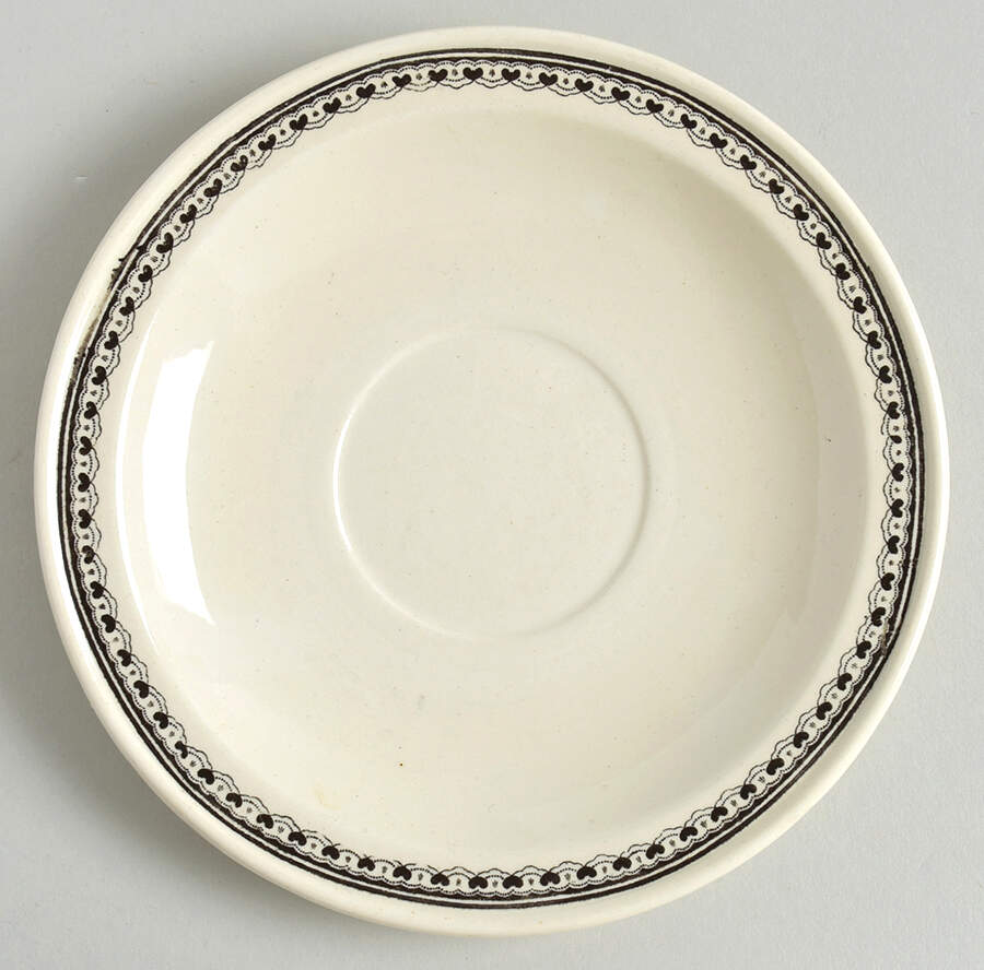 Alpina (Smooth, Black Scene) Saucer by Villeroy & Boch-1