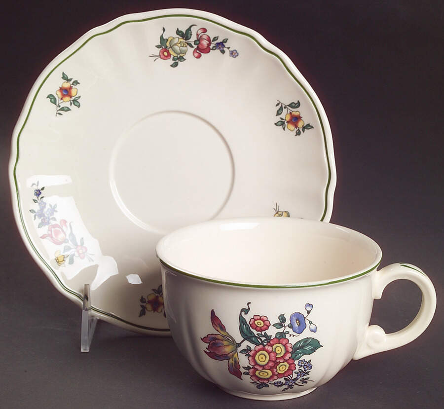 Alt Strassburg (Trim Off Edge) Oversized Cup & Saucer Set by Villeroy & Boch-1