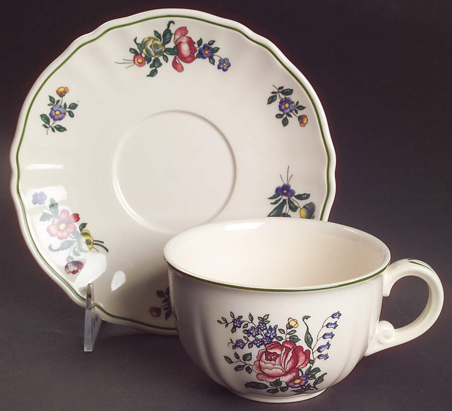Alt Strassburg (Trim Off Edge) Oversized Cup & Saucer Set by Villeroy & Boch-1