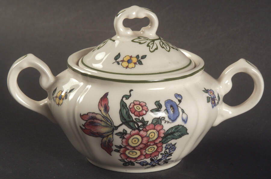 Alt Strassburg (Trim Off Edge) Mini Sugar Bowl & Lid by Villeroy & Boch-1