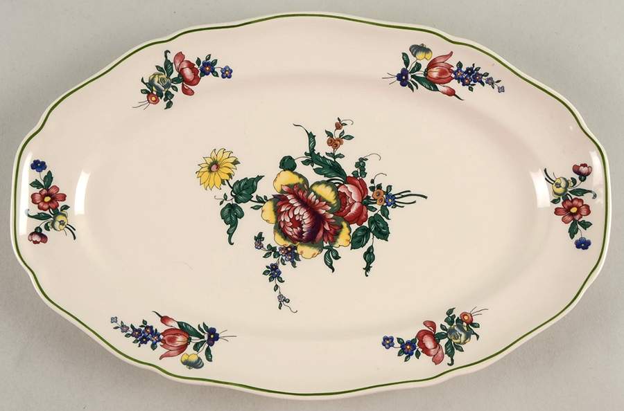 Alt Strassburg (Trim Off Edge) 13" Oval Serving Platter by Villeroy & Boch-1