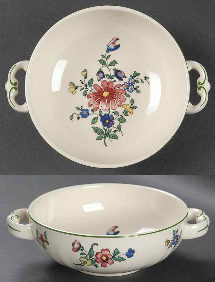 Alt Strassburg (Trim Off Edge) Footed Cream Soup Bowl by Villeroy & Boch-1