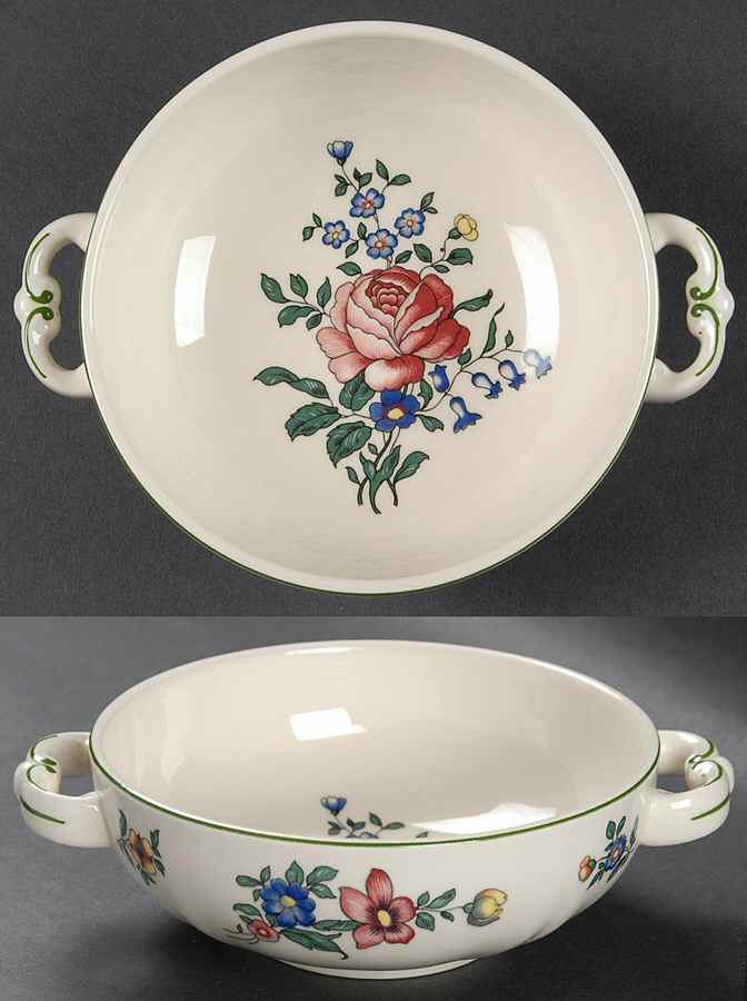 Alt Strassburg (Trim Off Edge) Footed Cream Soup Bowl by Villeroy & Boch-1