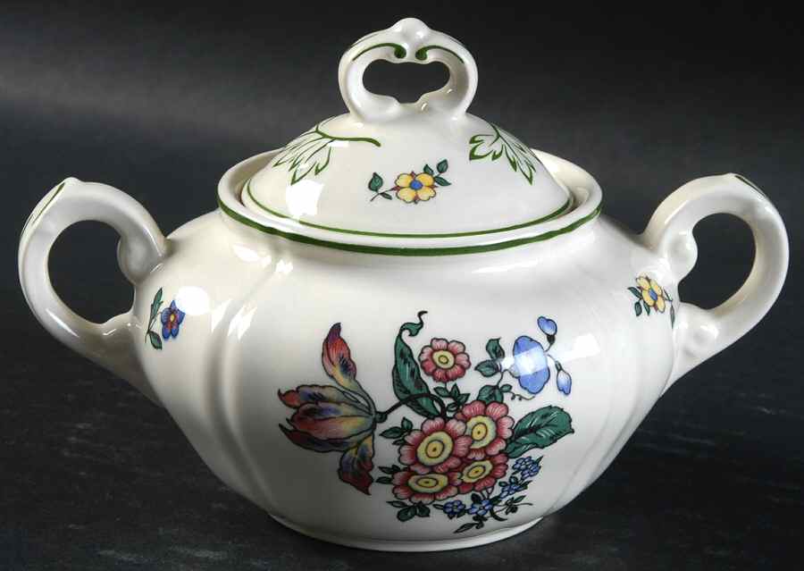 Alt Strassburg (Trim Off Edge) Sugar Bowl & Lid by Villeroy & Boch-1