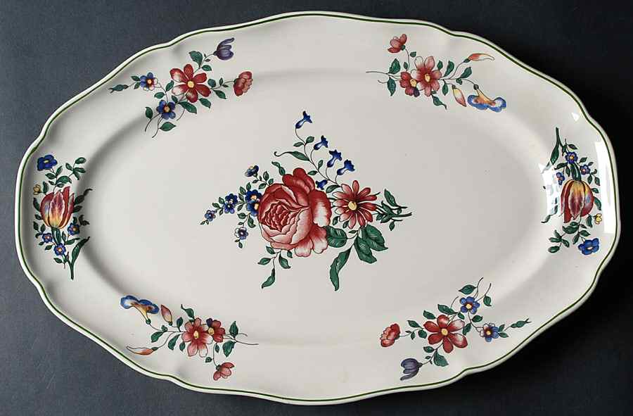 Alt Strassburg (Trim Off Edge) 15" Oval Serving Platter by Villeroy & Boch-1