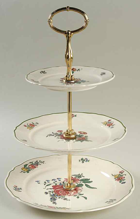 Alt Strassburg (Trim Off Edge) 3-Tiered Serving Tray (DP, SP, BB) by Villeroy & Boch-1