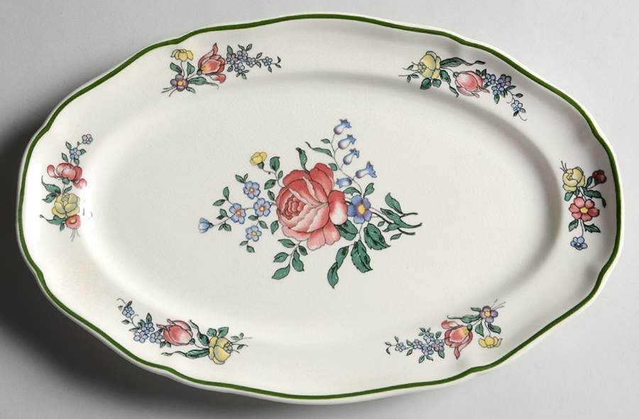 Alt Strassburg (Trim Off Edge) 10" Oval Serving Platter by Villeroy & Boch-1