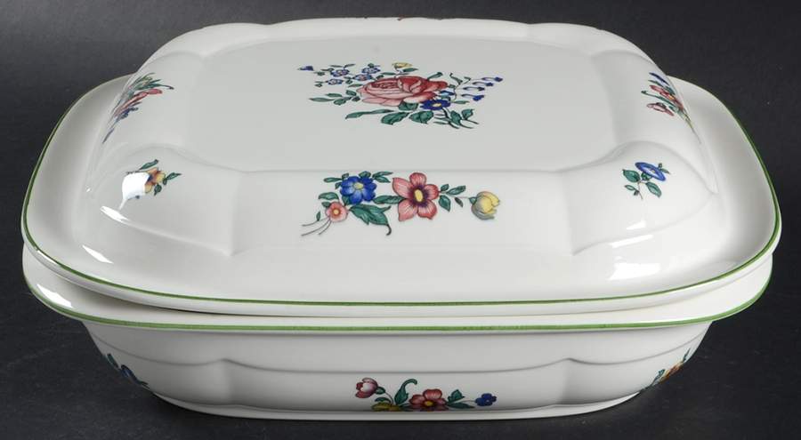 Alt Strassburg (Trim Off Edge) 1.5 Quart Square Microwave Baker with Lid by Villeroy & Boch-1