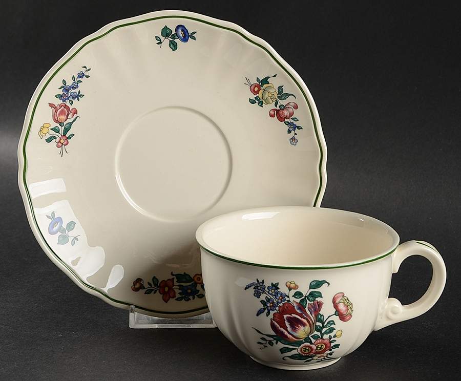 Alt Strassburg (Trim Off Edge) Oversized Cup & Saucer Set by Villeroy & Boch-1