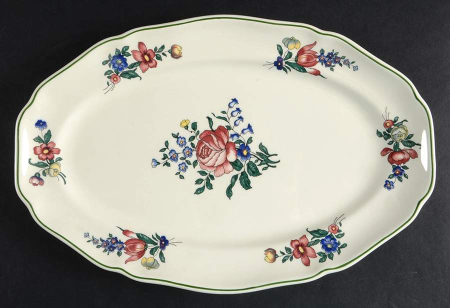 Alt Strassburg (Trim Off Edge) 12" Oval Serving Platter by Villeroy & Boch-1